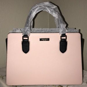 NWT Kate Spade Black & Pale Pink Satchel Handbag♠️